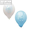 Papstar Luftballons "It‘s a Boy", ? 250 mm, blau/wei? sortiert, 144 St?ck, 19345