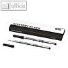 Montblanc Rollerball-Minen, Strichst?rke: M, Mystery Black, 2 St?ck, 128231