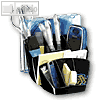 Multistiftek?cher/Schreibtischorganizer, 8 F?cher, Polystyrol schwarz