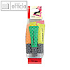 STABILO Textmarker NEON, Keilspitze 2-5mm, sortiert, 5er-Pack, 72/5-1