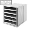 HAN Schubladenbox KARMA, 5 offene Sch?be, grau, 14018-18
