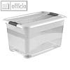 Okt Aufbewahrungsbox Kristall Box 595 x 395 x 350 mm | 52 Liter + Rollen