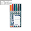 STAEDTLER Lumocolor Universalstift non-permanent 316 F, 0.6 mm, 6er Etui,316 WP6