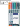 Lumocolor Universalstift 311, non-permanent, S, 0.4 mm, 6er Etui, 311 WP6