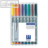 STAEDTLER Lumocolor Universalstift non-permanent 316 F, 0.6 mm, 8er Etui,316 WP8