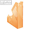 Stehsammler - DIN A4+, für über 700 Blatt, transluzent-orange