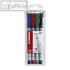 STABILO OHPen fein, sortiert, 4er Etui, 852/4