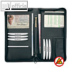 Reiseorganizer RFID Document Safe, Nappaleder, 225 x 130 x 30 mm, schwarz, 41002