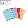 Elba Sichthüllen Fard‘Liss, PVC, DIN A4, transparent-blau, 10 St., 100206693