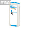 HP Tintenpatrone Nr.70, cyan, 130 ml, C9452A