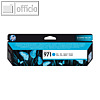 HP Tintenpatrone Nr.971, cyan, ca. 2.500 Seiten, CN622AE