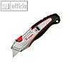 Ecobra Profi-Sicherheits-Cutter, Rechts- & Linkshänder, schwarz/rot, 770490
