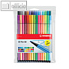 Stabilo Fasermaler Pen 68 Sortiert Kunststoff-Etui (30 Farben)