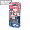 Brother Schriftbandkassette M-K221, 9 mm x 8 m, schwarz auf weiß, MK221BZ