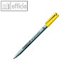 Lumocolor Universalstift non-permanent 312 B, 1,0 - 2,5 mm Keilspitze, gelb