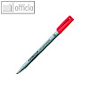 Lumocolor Universalstift non-permanent 312 B, 1,0 - 2,5 mm Keilspitze, rot