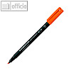 Lumocolor Universalstift permanent 314 B, Keilspitze 1 - 2.5 mm, orange, 314-4