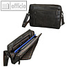 Pride & Soul Umh?ngetasche KING, mit Laptop-Fach, Leder, braun, 47192