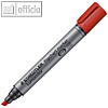 Lumocolor Flipchartmarker 356 B, Keilspitze 2-5 mm, nachf?llbar, rot, 356 B-2