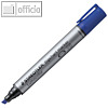 Lumocolor Flipchartmarker 356 B, Keilspitze 2-5 mm, nachf?llbar, blau, 356 B-3