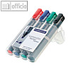 Lumocolor Flipchartmarker 356 B, Keilspitze 2 -5 mm, nachf?llbar, 4er-Set