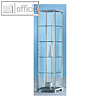 BST Ganzglasvitrine FORUM 2 - 43 x 176 x 43 cm, Dekor Silber, FORUM FM2-S