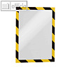 Inforahmen DURAFRAME? SECURITY, DIN A4, selbstklebend, gelb/schwarz, 2 St?ck