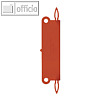 Heftstreifen XXL aus PP, max. 50 Blatt, 28 x 115 mm, rot, 50 St?ck, 1889-20