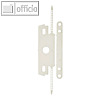 Heftstreifen PP, max. 80 Blatt, mit Deckschiene, 30 x 80 mm, wei?, 50 St.