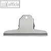 Briefklemmer MAULbasic, Breite: 120 mm, Klemmweite: 30 mm, Stahl, silber, 10 St.