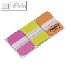 Post-it Index Strong, 25.4 x 38 mm, pink/grün/orange, 3 x 22 Streifen, 686-PGO
