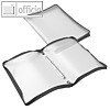 Konferenzmappe transparent, A3, Folie matt, schwarz-transparent, 2St., 40460-30