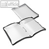 FolderSys Konferenzmappe transparent, A4, Folie matt, schwarz, 2St., 40462-30