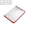 FolderSys Konferenzmappe transparent, A3, Folie matt, rot, 2 St., 40450-80
