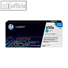 HP Lasertoner 650A, ca. 15.000 Seiten, cyan, CE271A