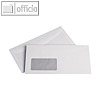 officio Kuvertierh?llen C6/C5, Fenster, nasskl., 75 g/m? wei?, 1.000 St.