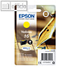 Epson Tintenpatrone T1624, Nr. 16, 3 ml, gelb, C13T16244012