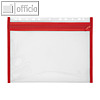 Veloflex Rei?verschlusstasche VELOBAG XS, DIN A4, Eurolochung, PP, rot, 4354020