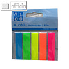 Haftmarker "Rechtecke", 12 x 50 mm, rot/gelb/orange/blau/gr?n, 5 x 25 St?ck