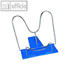 Alco Buchst?nder, 16x15.5x15cm, stufenlos einstellbar, blau, 12 St?ck, 5510-15