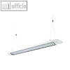 Alco Deckenleuchte mit Rastereinsatz, 58W, (L)155 cm, wei?/chrom, 9064