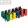officio Foldback-Klammern, B 19 mm, vernickelt, farbig sortiert, 12er Pack