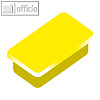 officio Haftmagnet 13 x 24 mm, 7 mm hoch, 0.3 kg, gelb, 10 St., 6878V13