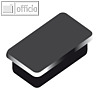 officio Haftmagnet 13 x 24 mm, 7 mm hoch, 0.3 kg, schwarz, 10 St., 6878V11