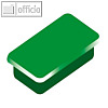 officio Haftmagnet 13 x 24 mm, 7 mm hoch, 0.3 kg, dunkelgr?n, 10 St., 6878V18