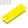 officio Haftmagnet 13 x 40 mm, 7 mm hoch, 0.3 kg, gelb, 10 St., 6888V13