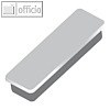 officio Haftmagnet 13 x 40 mm, 7 mm hoch, 0.3 kg, grau, 10 St., 6888V29