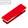 officio Haftmagnet 13 x 40 mm, 7 mm hoch, 0.3 kg, rot, 10 St., 6888V12