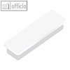 officio Haftmagnet 13 x 40 mm, 7 mm hoch, 0.3 kg, wei?, 10 St., 6888V10
