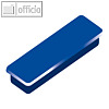 officio Haftmagnet 13 x 40 mm, 7 mm hoch, 0.3 kg, dunkelblau, 10 St., 6888V15